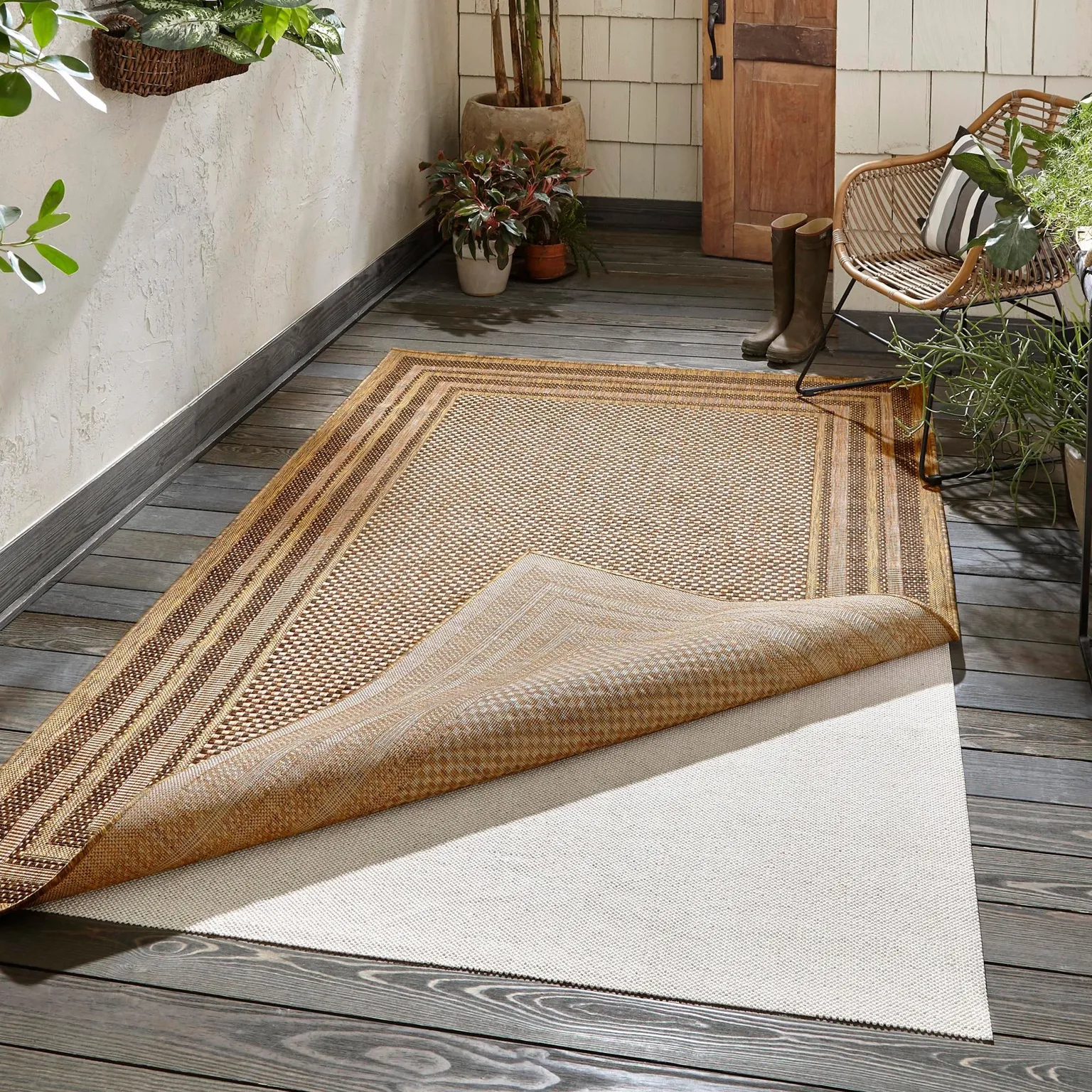 8' x 11' Eco Rectangle Area Rug Pad Floor Protection Pad for Under Rugs & Carpet Non-Slip Durable Rubber Underlayment