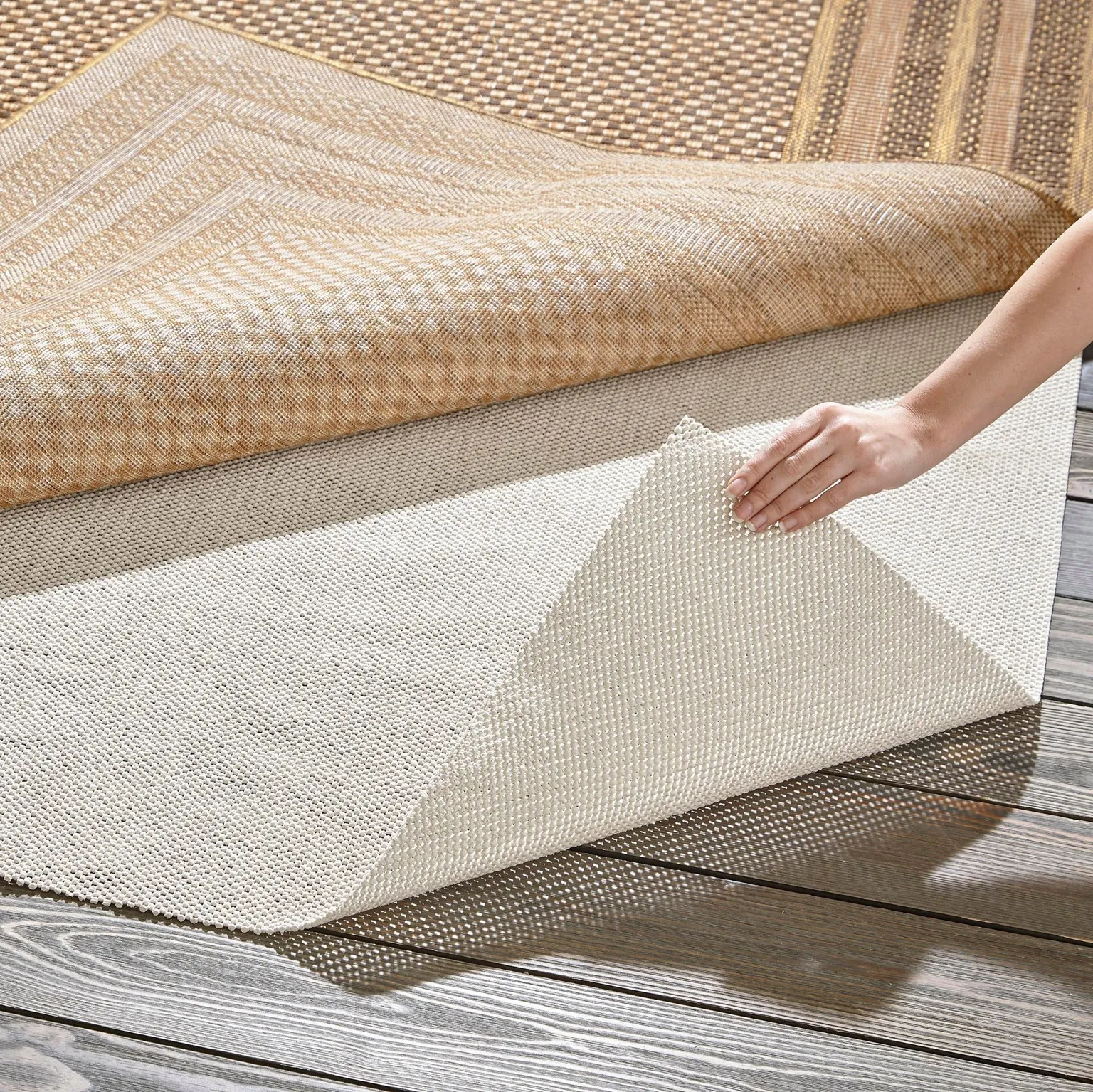 5' x 8' Eco Rectangle Area Rug Pad Floor Protection Pad for Under Rugs & Carpet Non-Slip Durable Rubber Underlayment